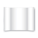 Eco Brites Two Cool Tri-Fold Poster Board, 36 x 48, Black/White, 6/Carton (27135)