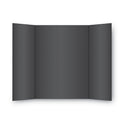 Eco Brites Two Cool Tri-Fold Poster Board, 36 x 48, Black/White, 6/Carton (27135)