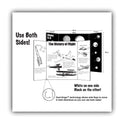 Eco Brites Two Cool Tri-Fold Poster Board, 36 x 48, Black/White, 6/Carton (27135)