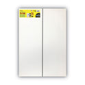 Eco Brites Two Cool Tri-Fold Poster Board, 36 x 48, Black/White, 6/Carton (27135)