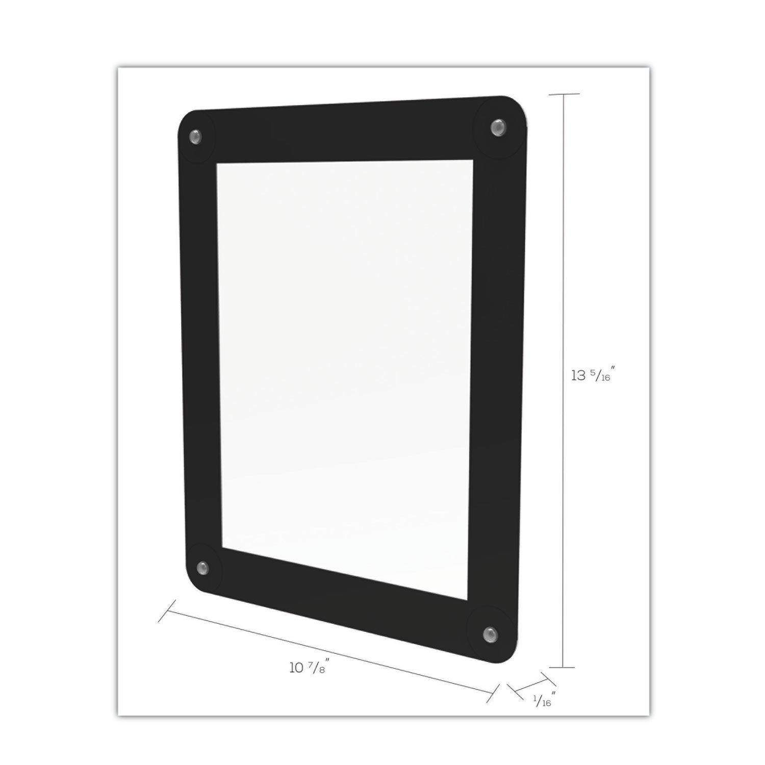 Deflecto Superior Image Window Display, 8.5 x 11 Insert, Clear/Black (899102)