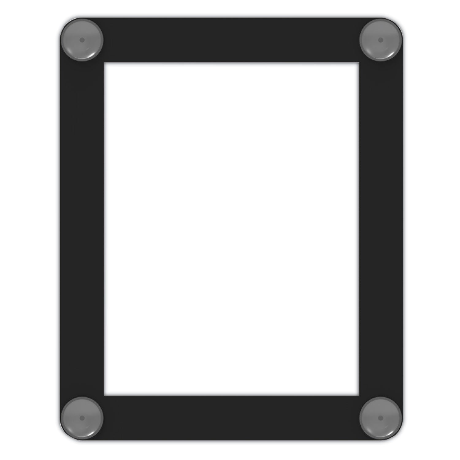 Deflecto Superior Image Window Display, 8.5 x 11 Insert, Clear/Black (899102)