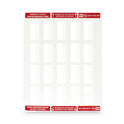 Redi-Tag Laser Printable Index Tabs, 1/5-Cut, White, 2" Wide, 300/Pack (39170)