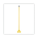 Boardwalk Quick Change Side-Latch Plastic Mop Head Handle, 60" Aluminum Handle, Yellow (620)
