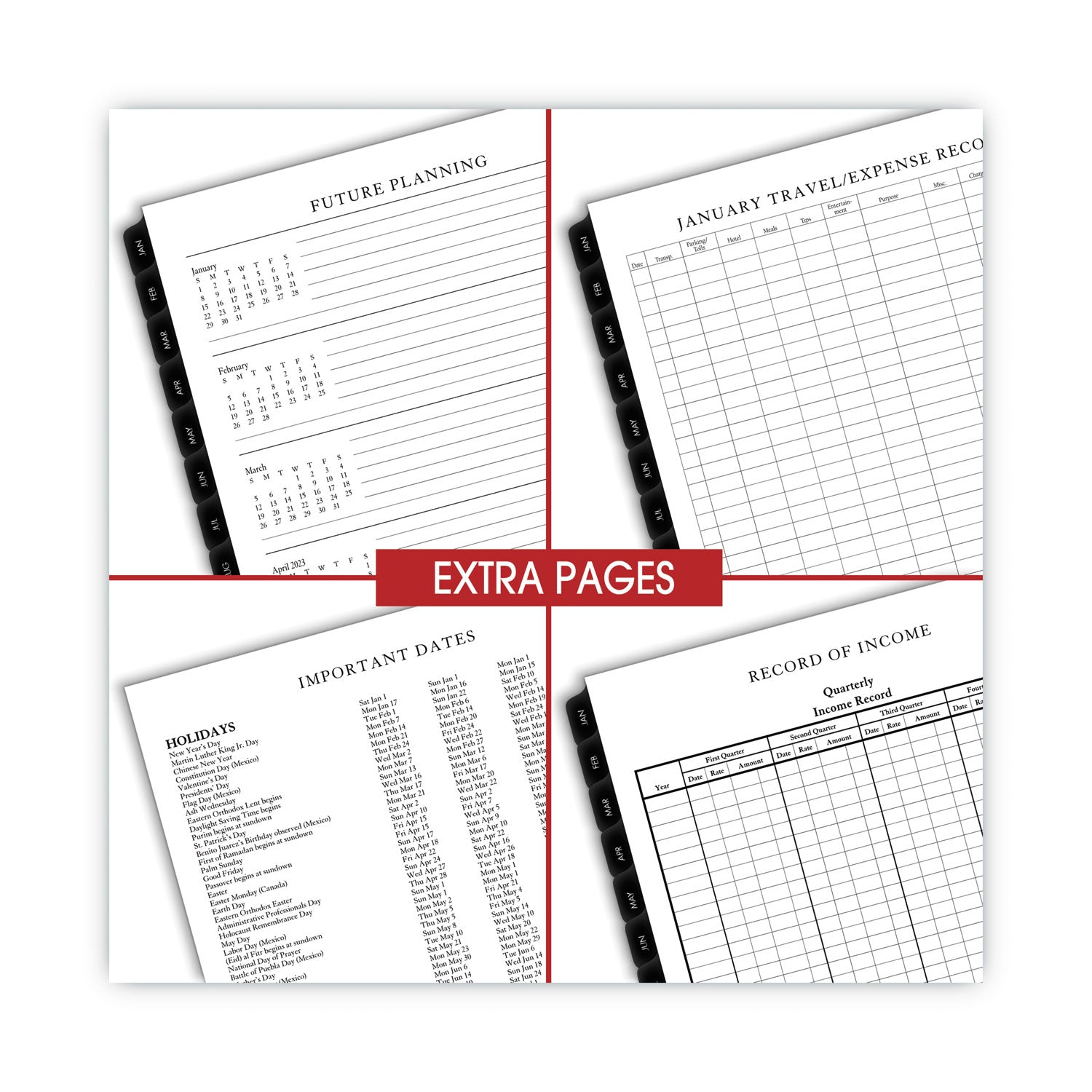 AT-A-GLANCE Executive Weekly/Monthly Planner Refill with Hourly Appointments, 8.75 x 6.88, White Sheets, 12-Month (Jan to Dec): 2025 (7090810)