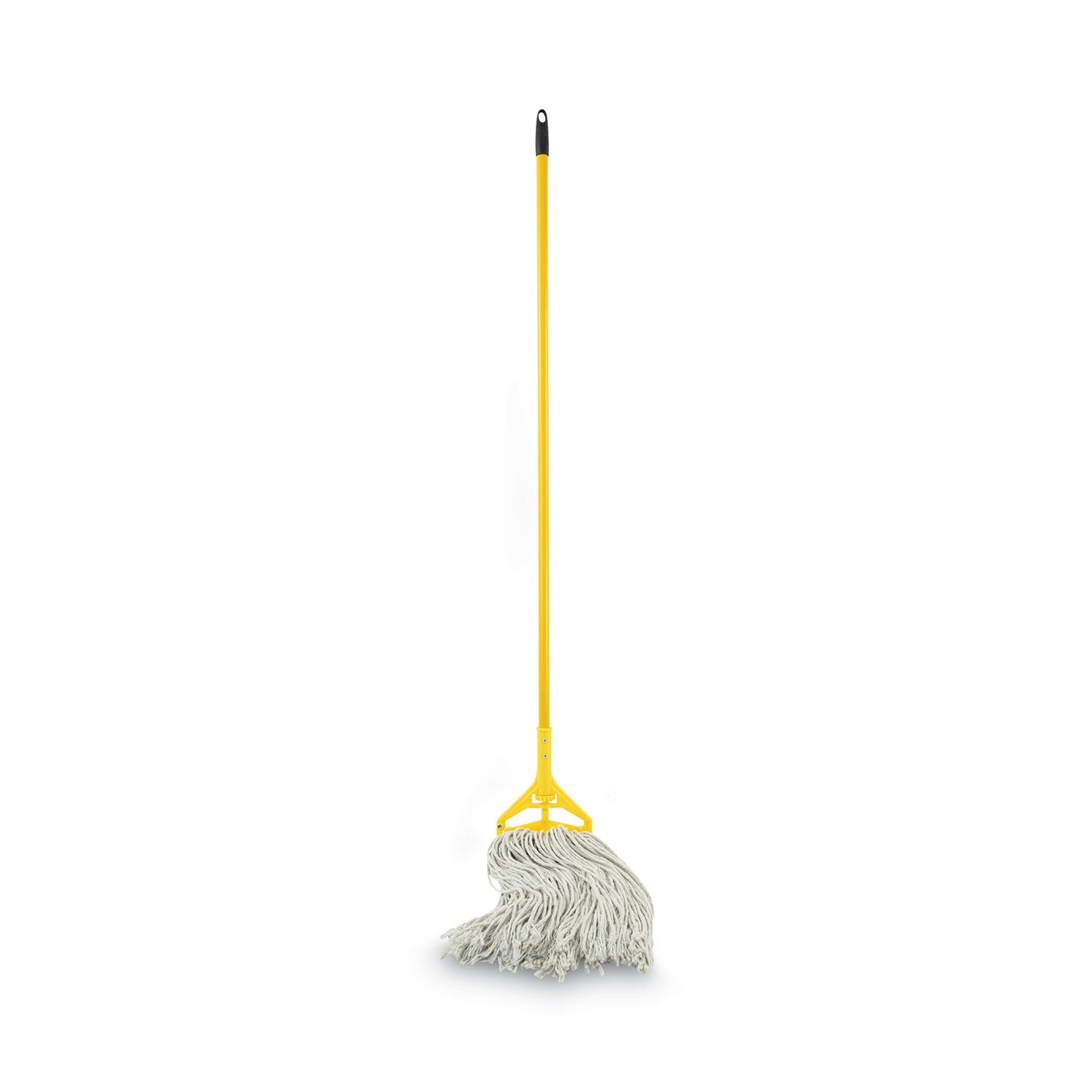 Boardwalk Quick Change Side-Latch Plastic Mop Head Handle, 60" Aluminum Handle, Yellow (620)