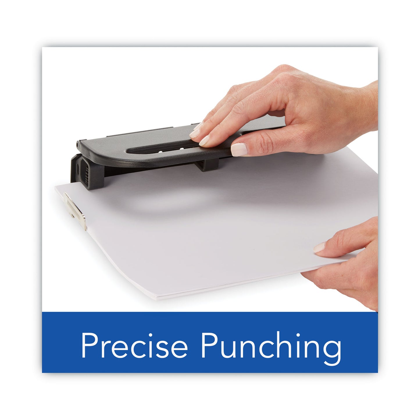 Swingline 24-Sheet Easy Touch Two- to Seven-Hole Precision-Pin Punch, 9/32" Holes, Black (74150)