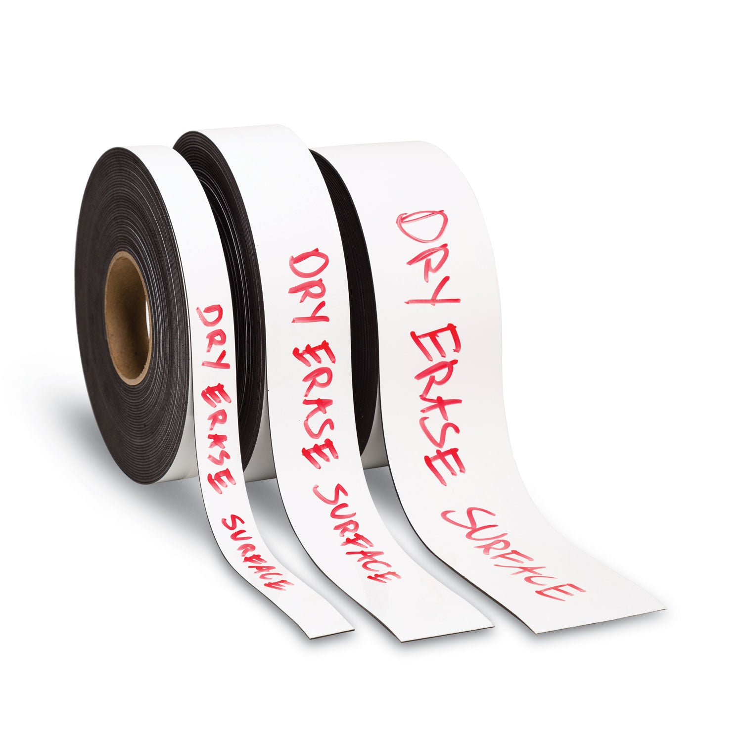 U Brands Dry Erase Magnetic Tape Roll, 3" x 50 ft, White (FM2218)