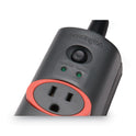 Kensington SmartSockets Color-Coded Strip Surge Protector, 6 AC Outlets, 6 ft Cord, 670 J, Black (62146)