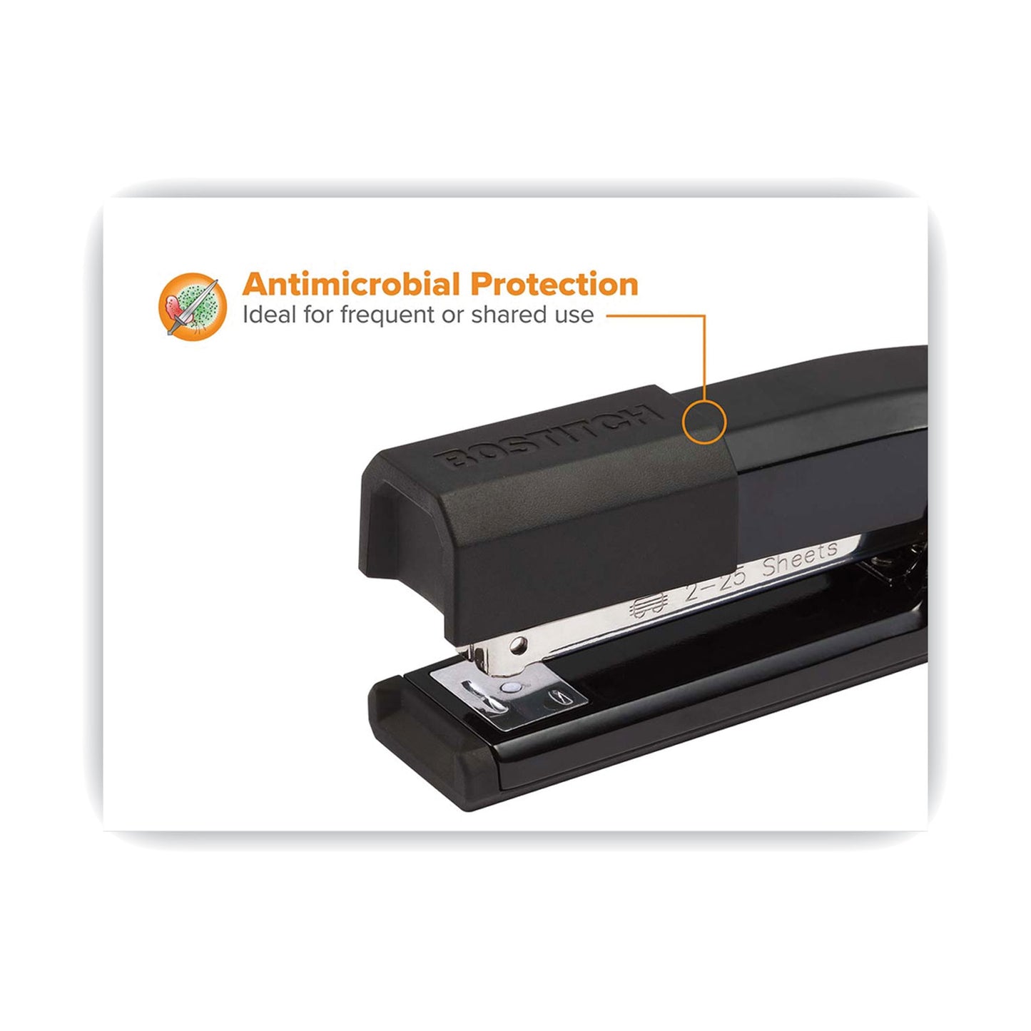 Bostitch Epic Stapler, 25-Sheet Capacity, Black (B777BLK)