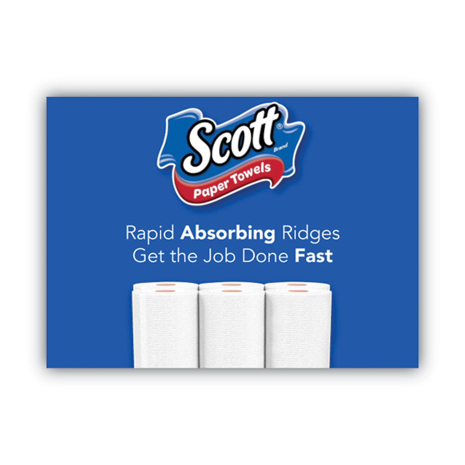 Scott Choose-a-Size Mega Kitchen Roll Paper Towels, 1-Ply, 100/Roll, 6 Rolls/Pack, 4 Packs/Carton (55413)