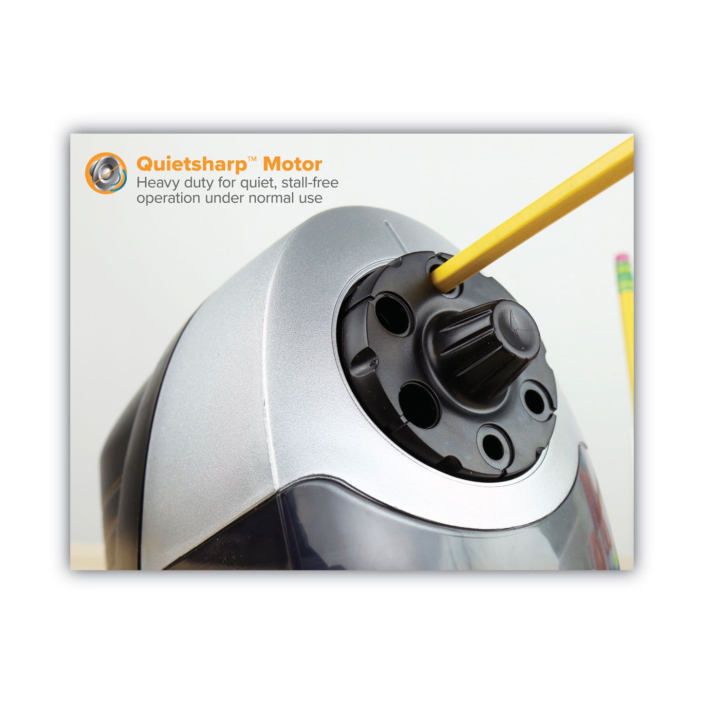 Bostitch Super Pro 6 Commercial Electric Pencil Sharpener, AC-Powered, 6.13 x 10.69 x 9, Gray/Black (EPS12HC)