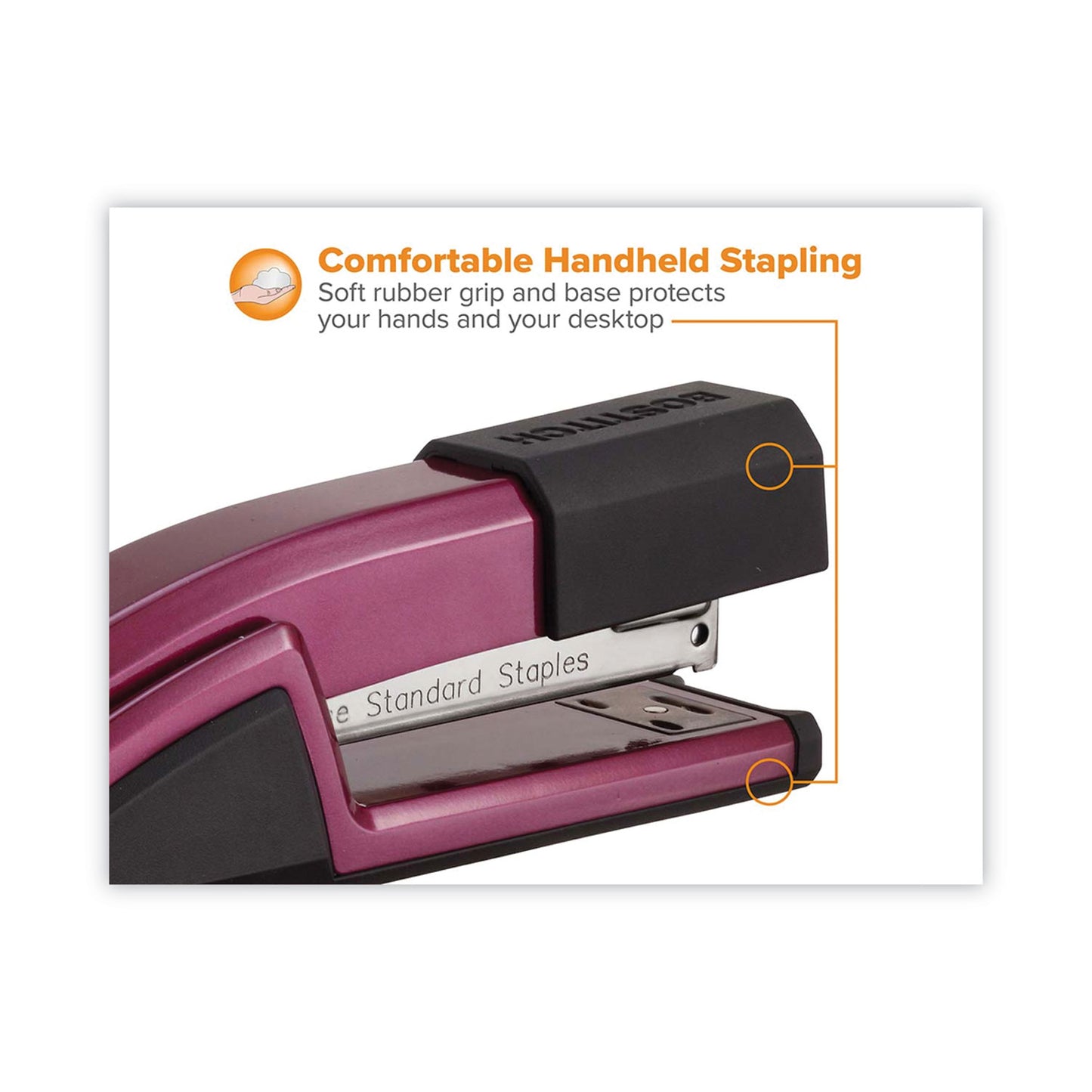 Bostitch Epic Stapler, 25-Sheet Capacity, Magenta (B777RMAG)