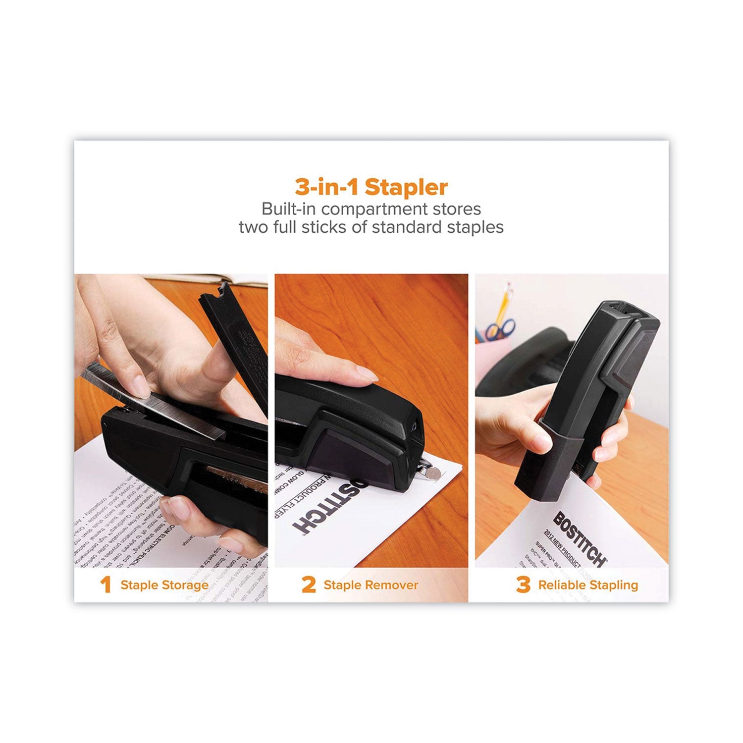 Bostitch Epic Stapler, 25-Sheet Capacity, Black (B777BLK)