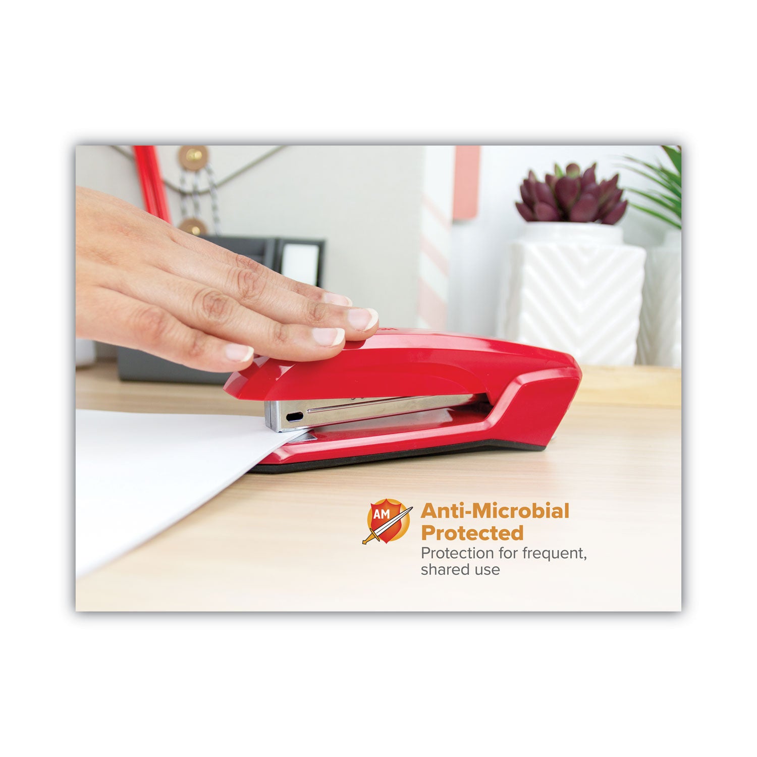 Bostitch Ascend Stapler, 20-Sheet Capacity, Red (B210RRED)