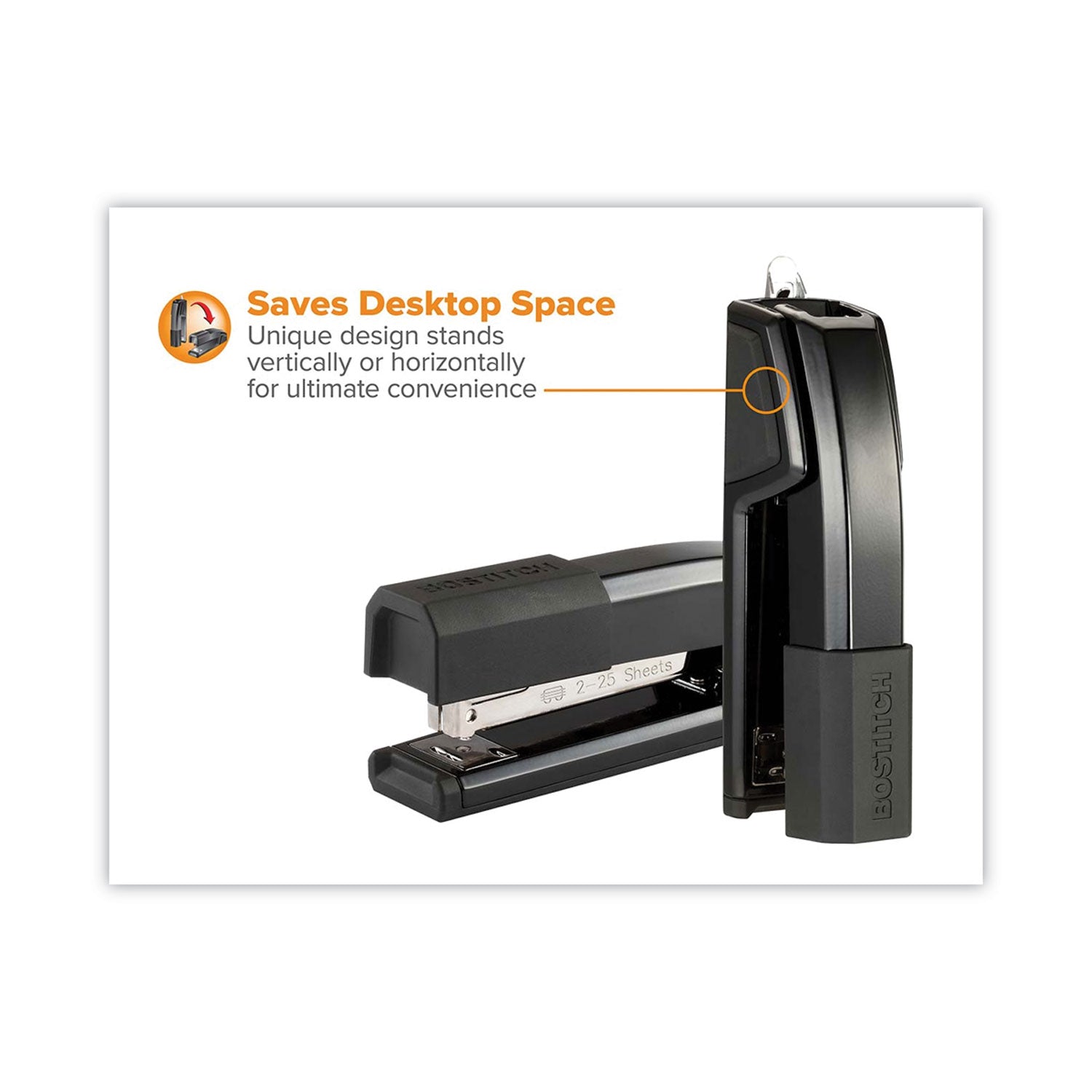 Bostitch Epic Stapler, 25-Sheet Capacity, Black (B777BLK)