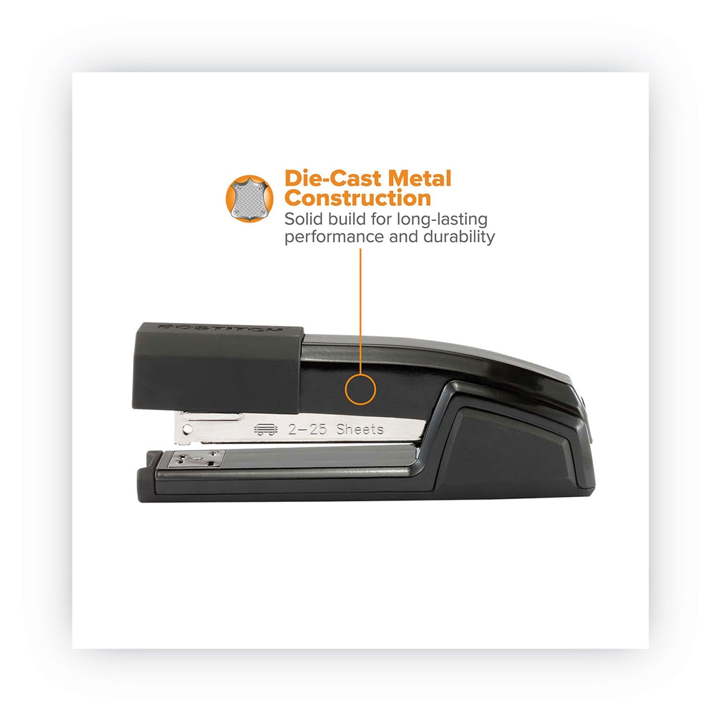 Bostitch Epic Stapler, 25-Sheet Capacity, Black (B777BLK)