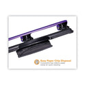 Bostitch 12-Sheet EZ Squeeze Three-Hole Punch, 9/32" Holes, Purple/Black (2105)