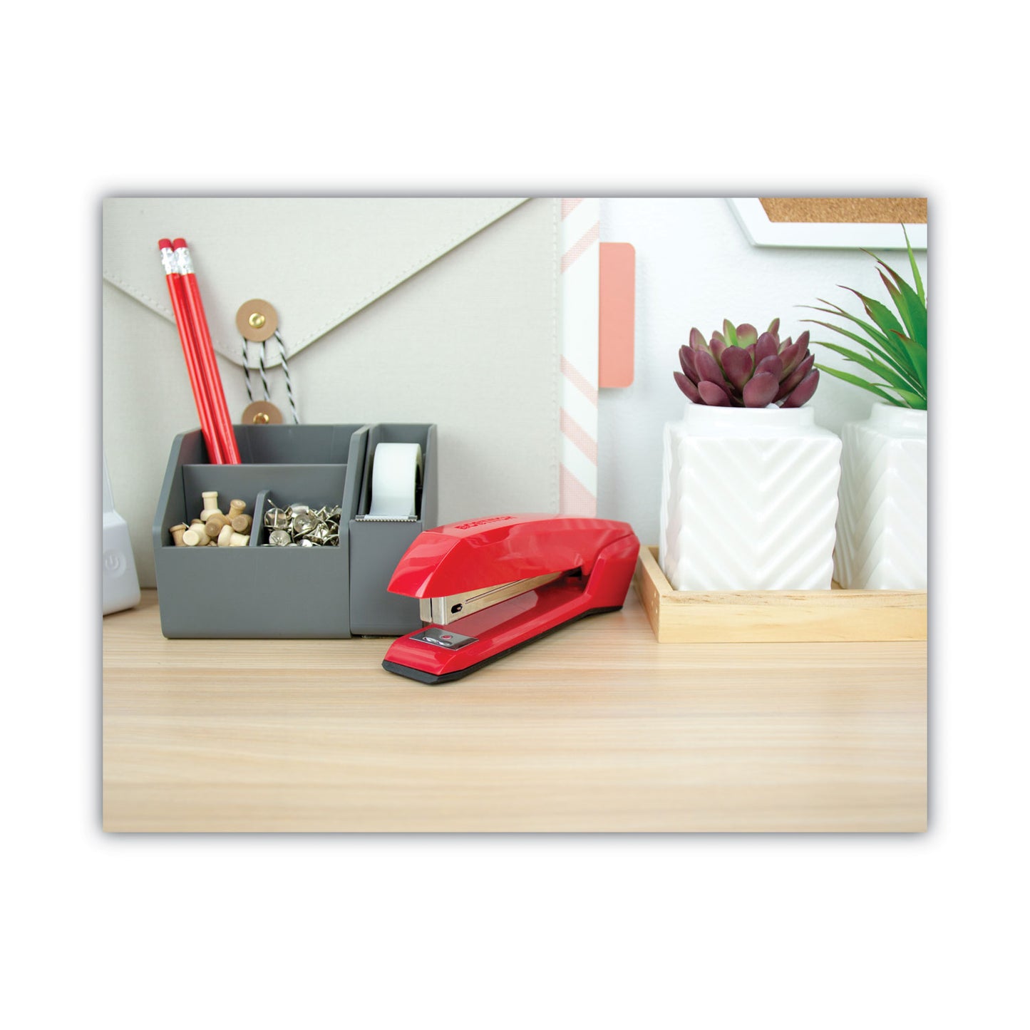 Bostitch Ascend Stapler, 20-Sheet Capacity, Red (B210RRED)