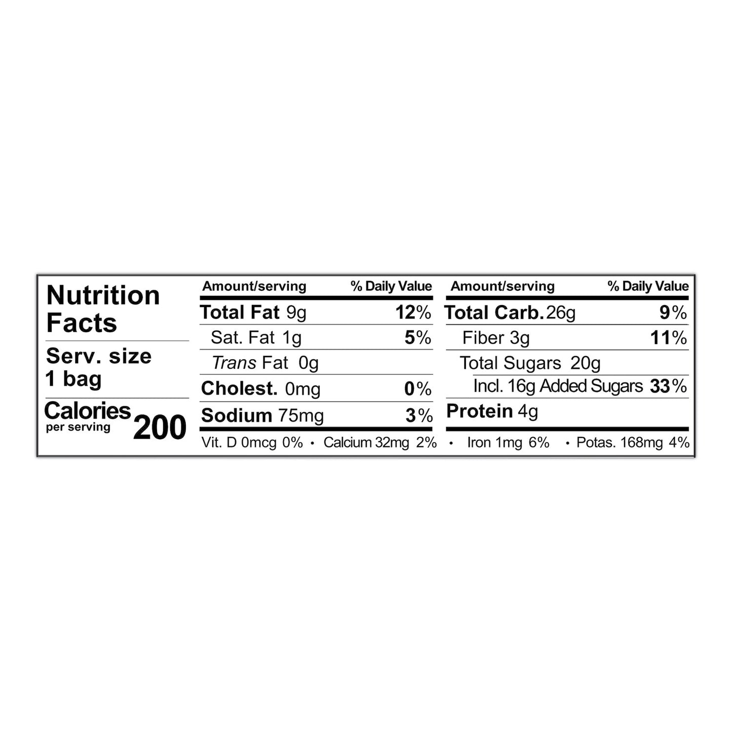 Sahale Snacks Glazed Mixes, Classic Fruit Nut, 1.5 oz, 18/Carton (900022)