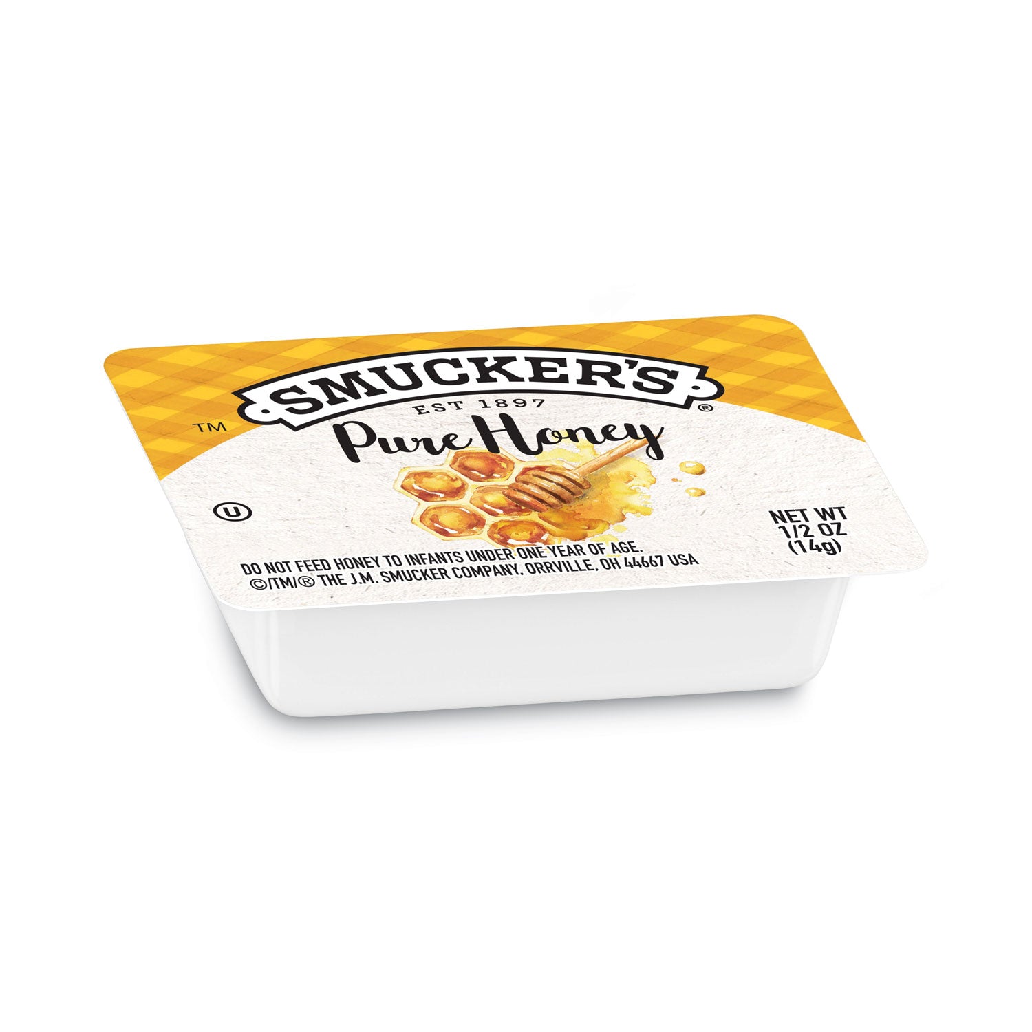 Smucker's Honey, Single Serving Packs,0.5 oz, 200/Carton (763)