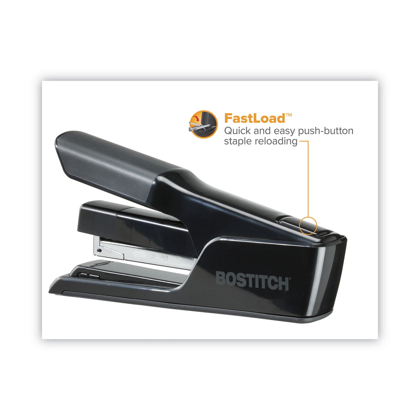 Bostitch EZ Squeeze 40 Stapler, 40-Sheet Capacity, Black (B9040)