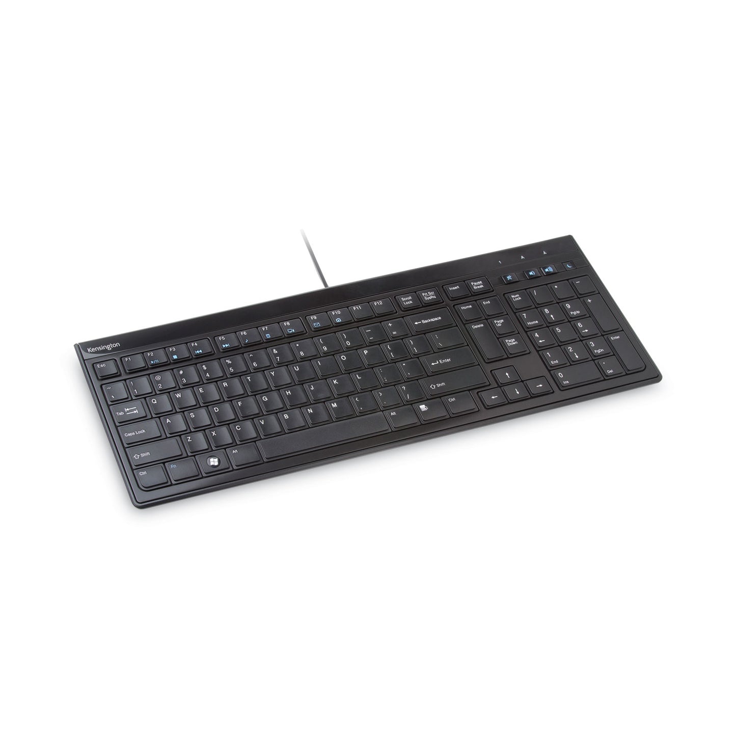 Kensington Slim Type Standard Keyboard, 104 Keys, Black (72357)