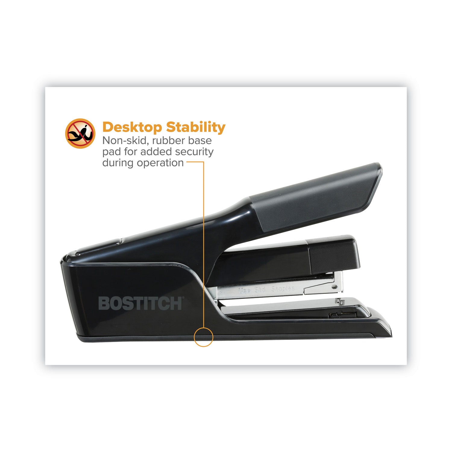 Bostitch EZ Squeeze 40 Stapler, 40-Sheet Capacity, Black (B9040)