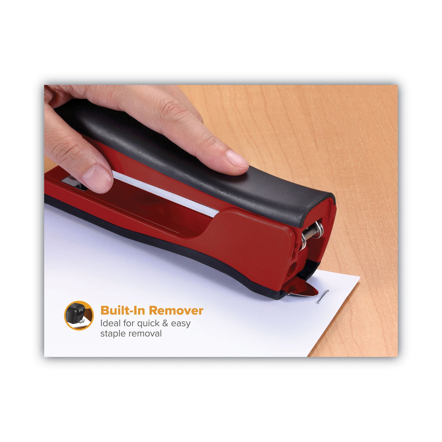 Bostitch Dynamo Stapler, 20-Sheet Capacity, Red (B696RRED)