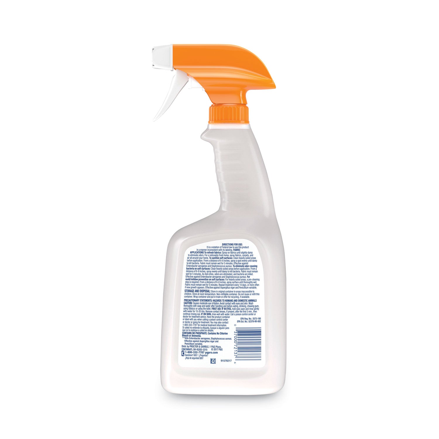 Febreze Professional Sanitizing Fabric Refresher, Light Scent, 32 oz Spray Bottle (07309EA)