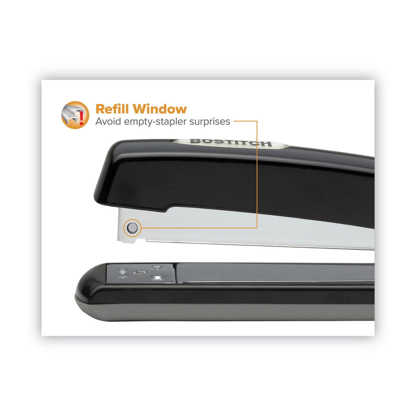 Bostitch Professional Antimicrobial Executive Stapler, 20-Sheet Capacity, Black (B5000BLK)