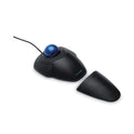 Kensington Orbit Trackball with Scroll Ring, USB 2.0, Left/Right Hand Use, Black/Blue (72337)