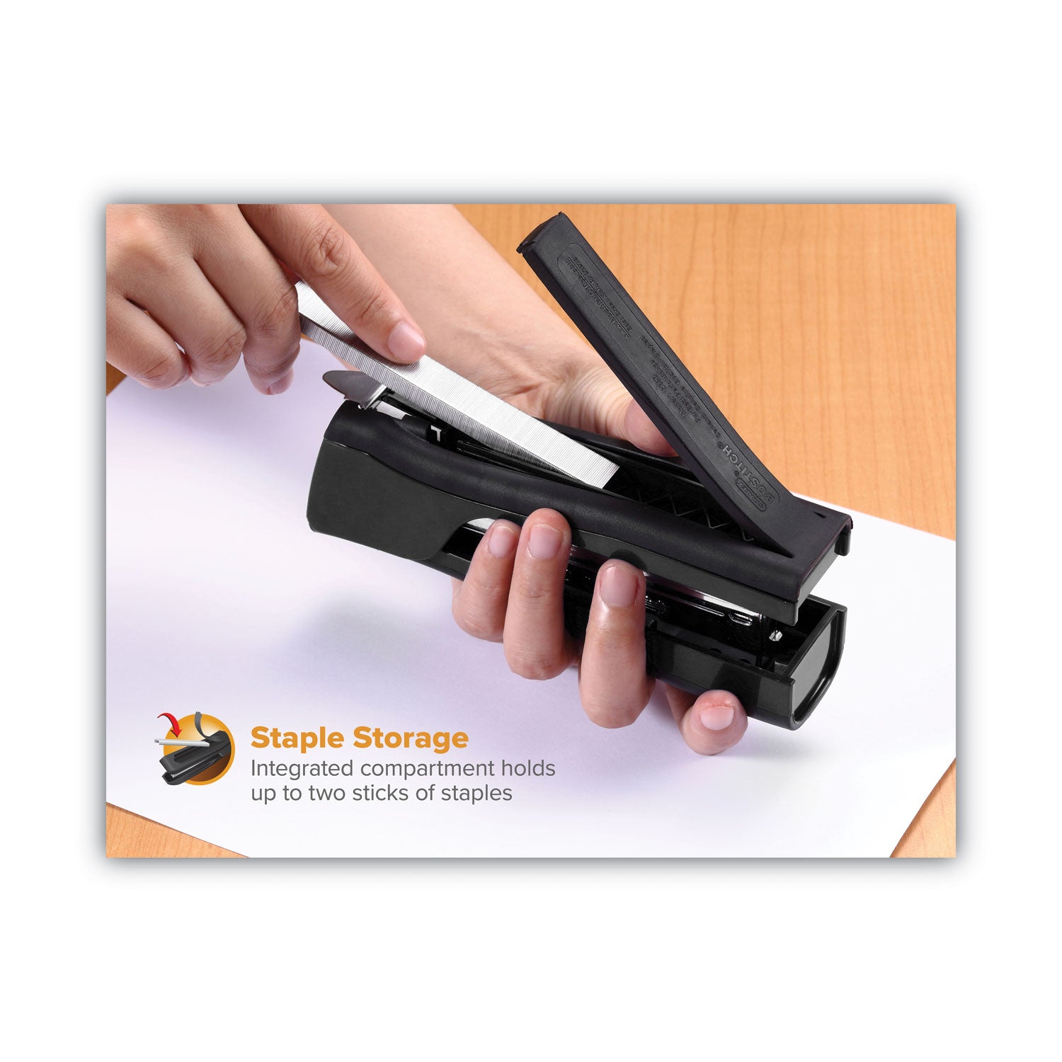 Bostitch Dynamo Stapler, 20-Sheet Capacity, Black (B696BLK)