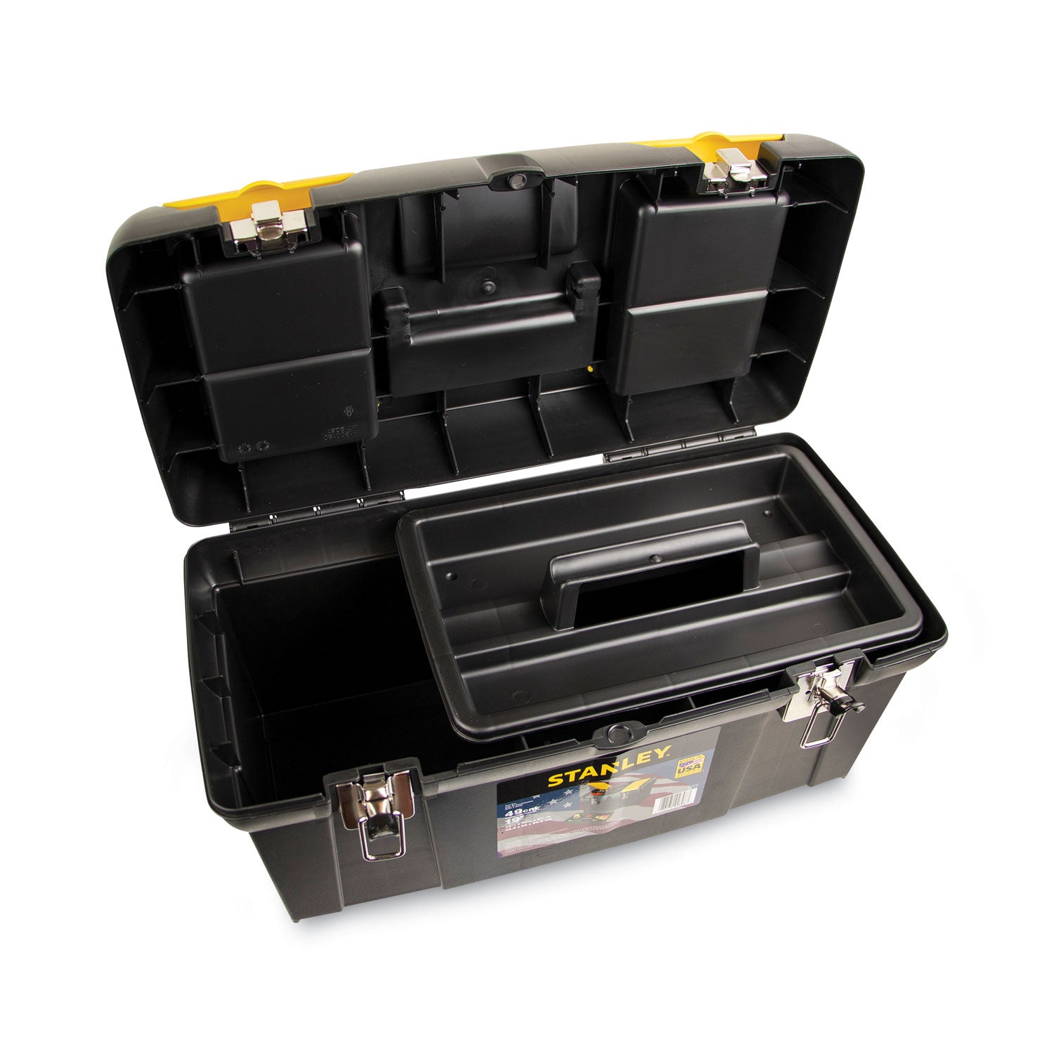 Stanley Series 2000 Toolbox w/Tray, Two Lid Compartments (019151M)