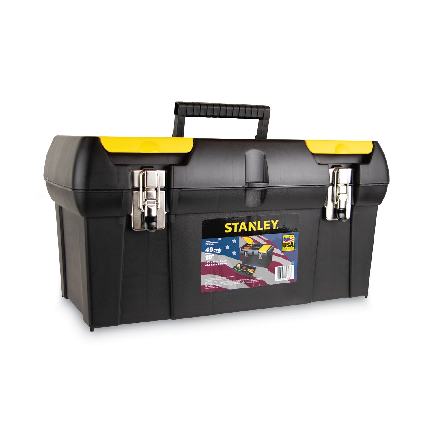 Stanley Series 2000 Toolbox w/Tray, Two Lid Compartments (019151M)