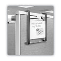 Quartet Hanging File Pocket with Dry Erase Board, 3 Sections, Letter Size, 15" x 4", x 20", Black (OFD)