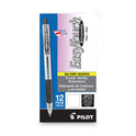 Pilot EasyTouch Ballpoint Pen, Retractable, Fine 0.7 mm, Black Ink, Clear Barrel, Dozen (32210)