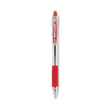 Pilot EasyTouch Ballpoint Pen, Retractable, Medium 1 mm, Red Ink, Clear Barrel, Dozen (32222)