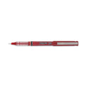 Pilot Precise V7 Roller Ball Pen, Stick, Fine 0.7 mm, Red Ink, Red/Clear Barrel, Dozen (35352)