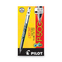 Pilot Precise P-500 Gel Pen, Stick, Extra-Fine 0.5 mm, Black Ink, Black Barrel, Dozen (38600)