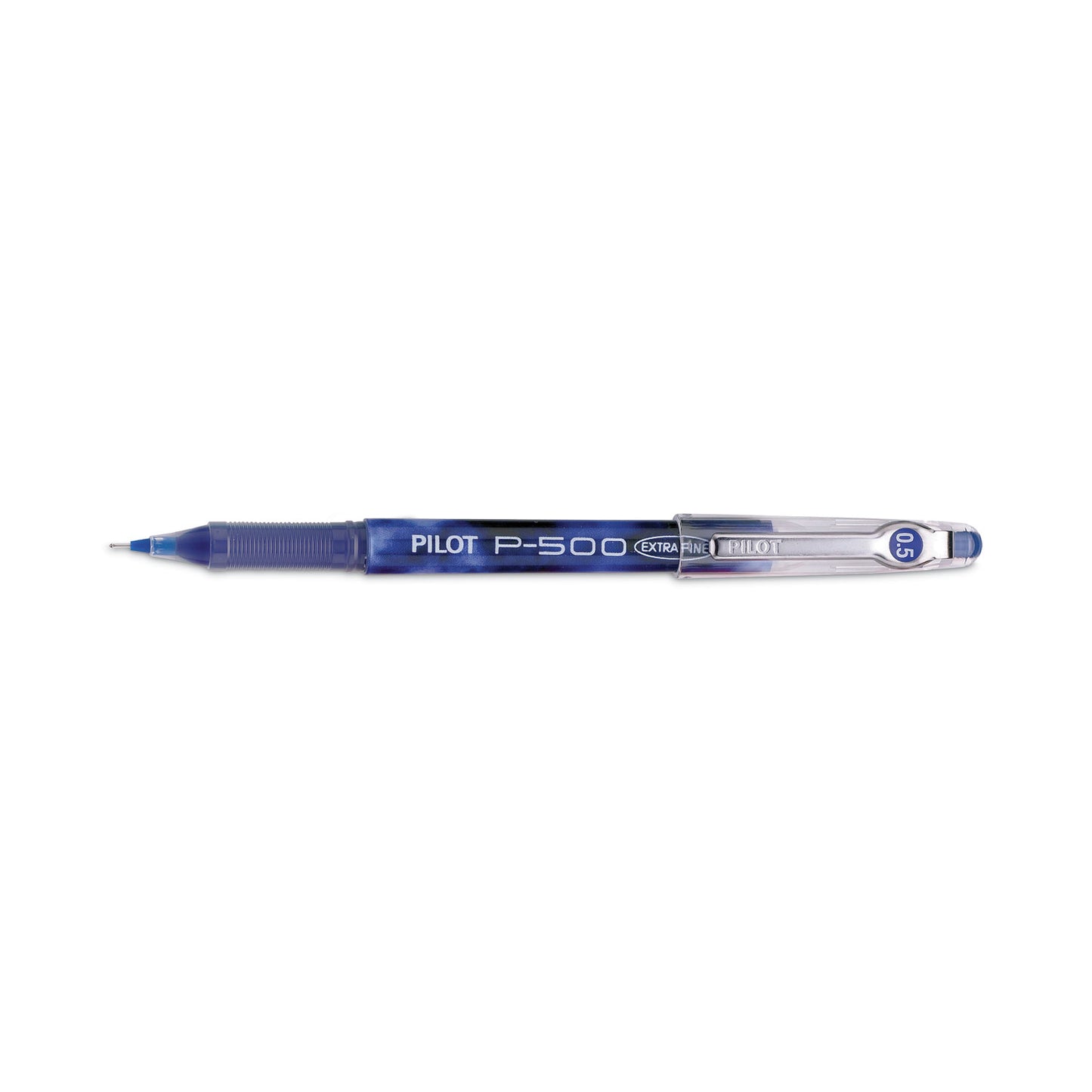 Pilot Precise P-500 Gel Pen, Stick, Extra-Fine 0.5 mm, Blue Ink, Blue Barrel, Dozen (38601)