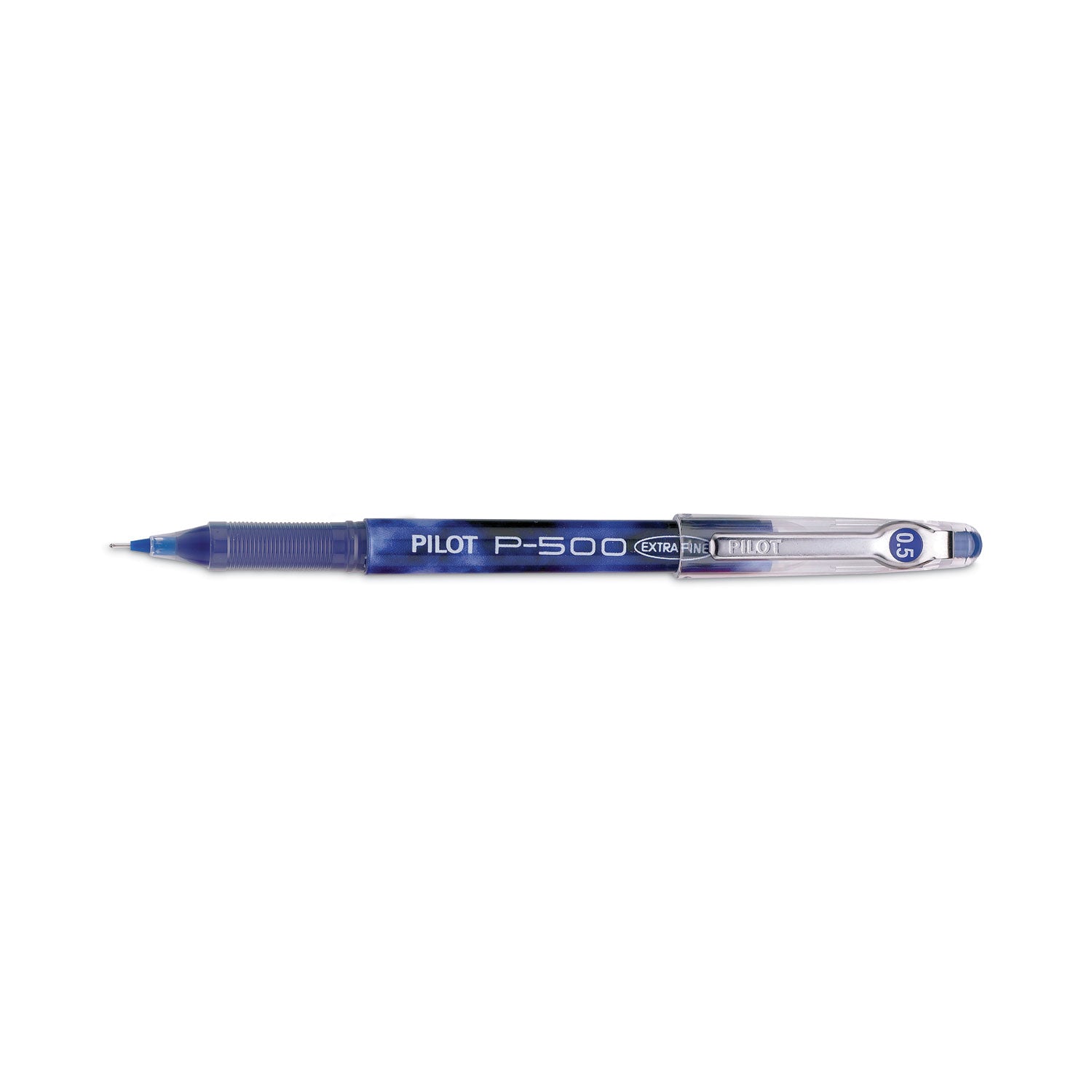 Pilot Precise P-500 Gel Pen, Stick, Extra-Fine 0.5 mm, Blue Ink, Blue Barrel, Dozen (38601)