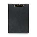 Samsill Value Padfolio, Heavyweight Sealed Vinyl, Brass Clip, Inside Front Pocket, Black (71410)