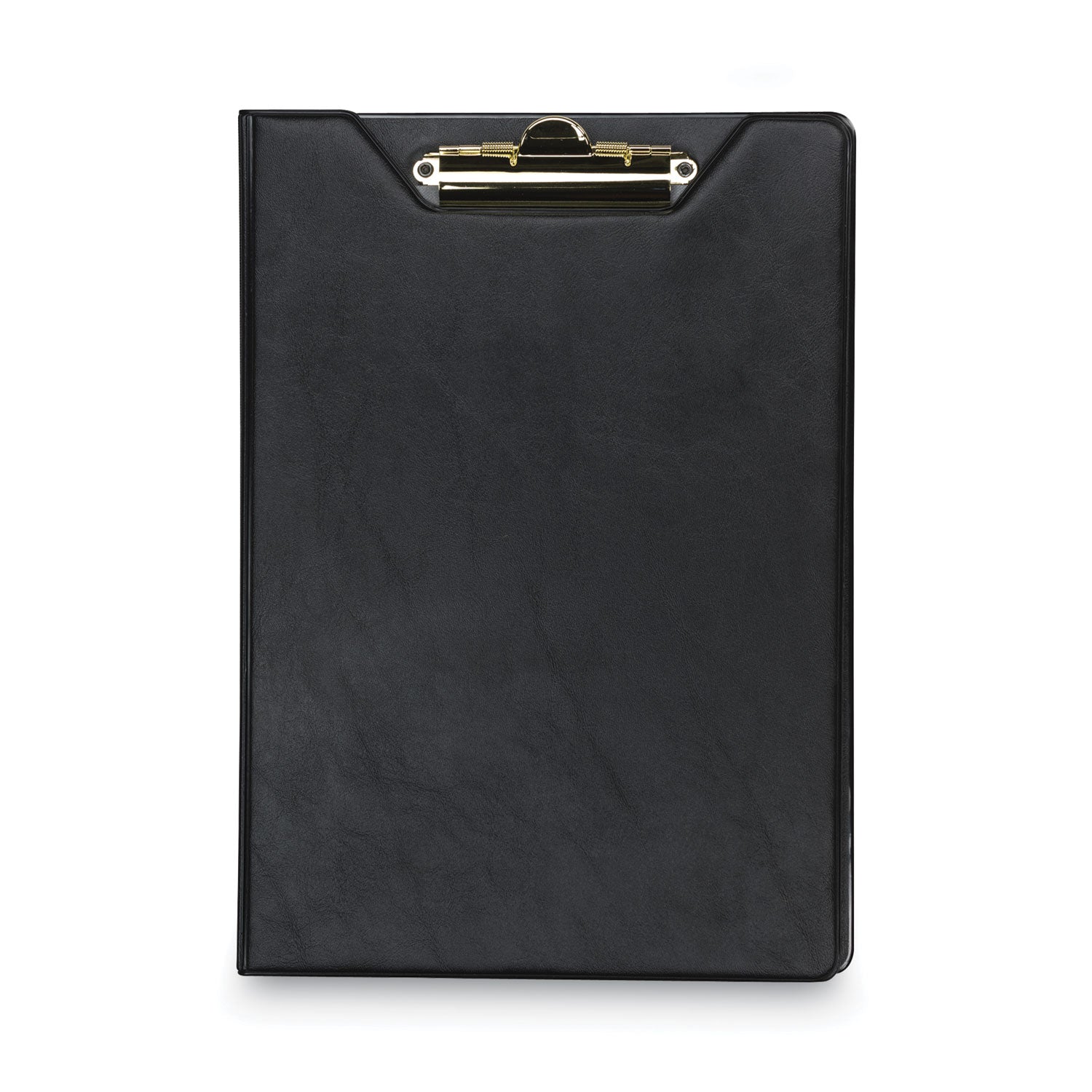 Samsill Value Padfolio, Heavyweight Sealed Vinyl, Brass Clip, Inside Front Pocket, Black (71410)