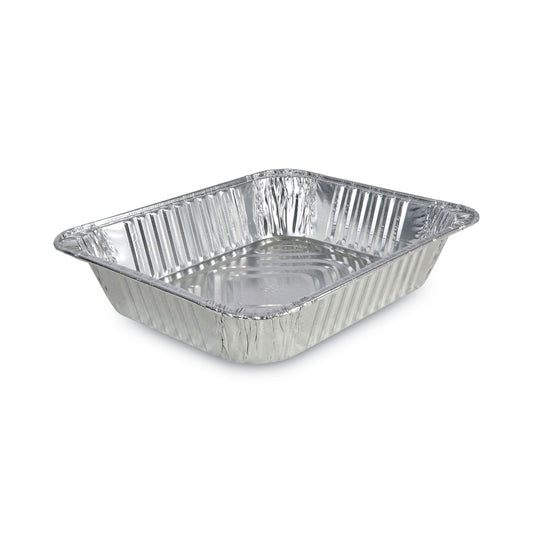 Boardwalk Aluminum Steam Table Pans, Half-Size Deep, 400 Gauge, 2.56" Deep, 10.38 x 12.75, 100/Carton (STEAMHFDP)