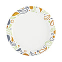 Boardwalk Deerfield Printed Paper Plates, 6" dia, Coated/Soak Proof, White/Yellow/Green/Purple, 250/Pack, 4 Packs/Carton (DEER6PLT)