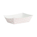 Boardwalk Paper Food Baskets, 0.5 lb Capacity, Red/White, 1,000/Carton (30LAG050)