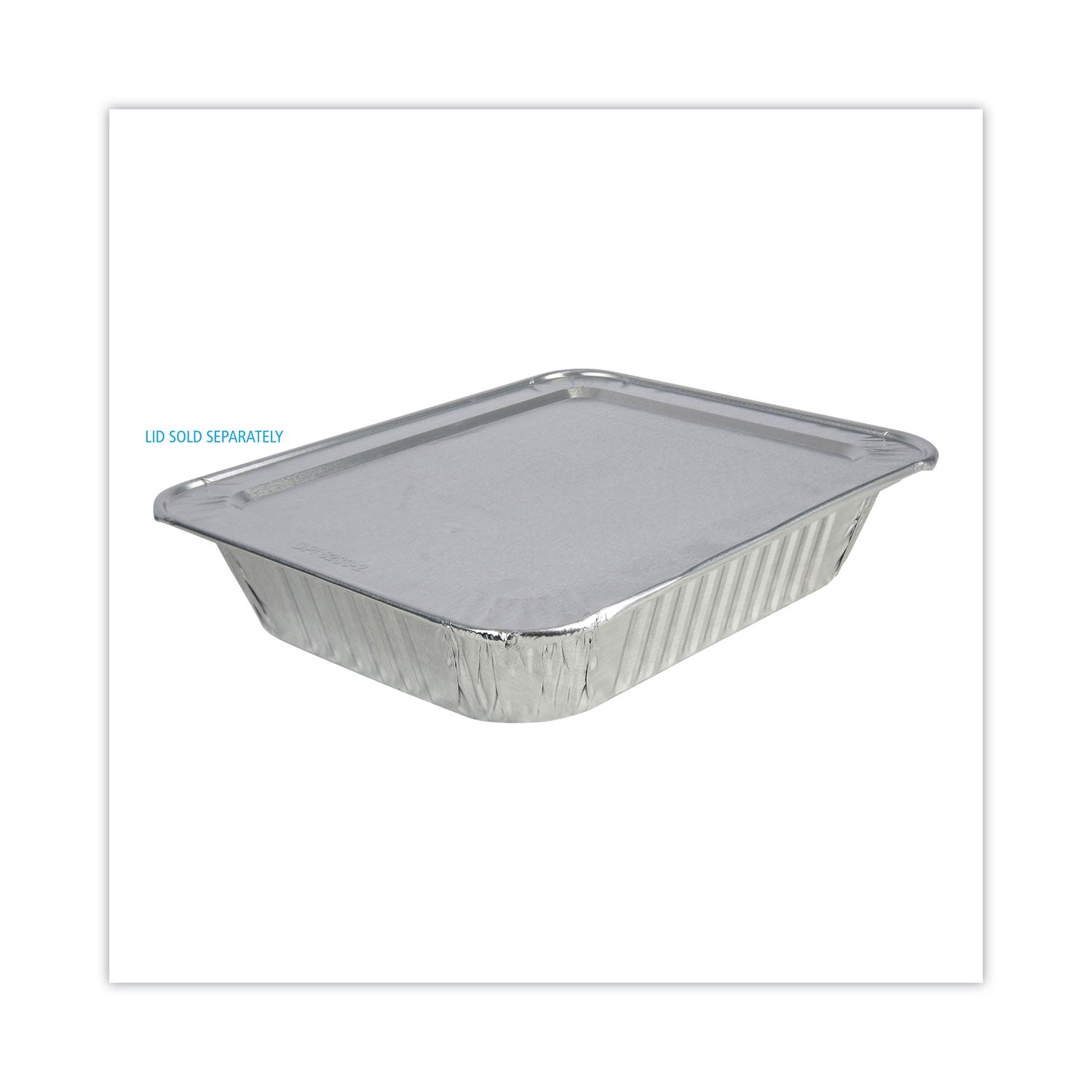 Boardwalk Aluminum Steam Table Pans, Half-Size Deep, 400 Gauge, 2.56" Deep, 10.38 x 12.75, 100/Carton (STEAMHFDP)