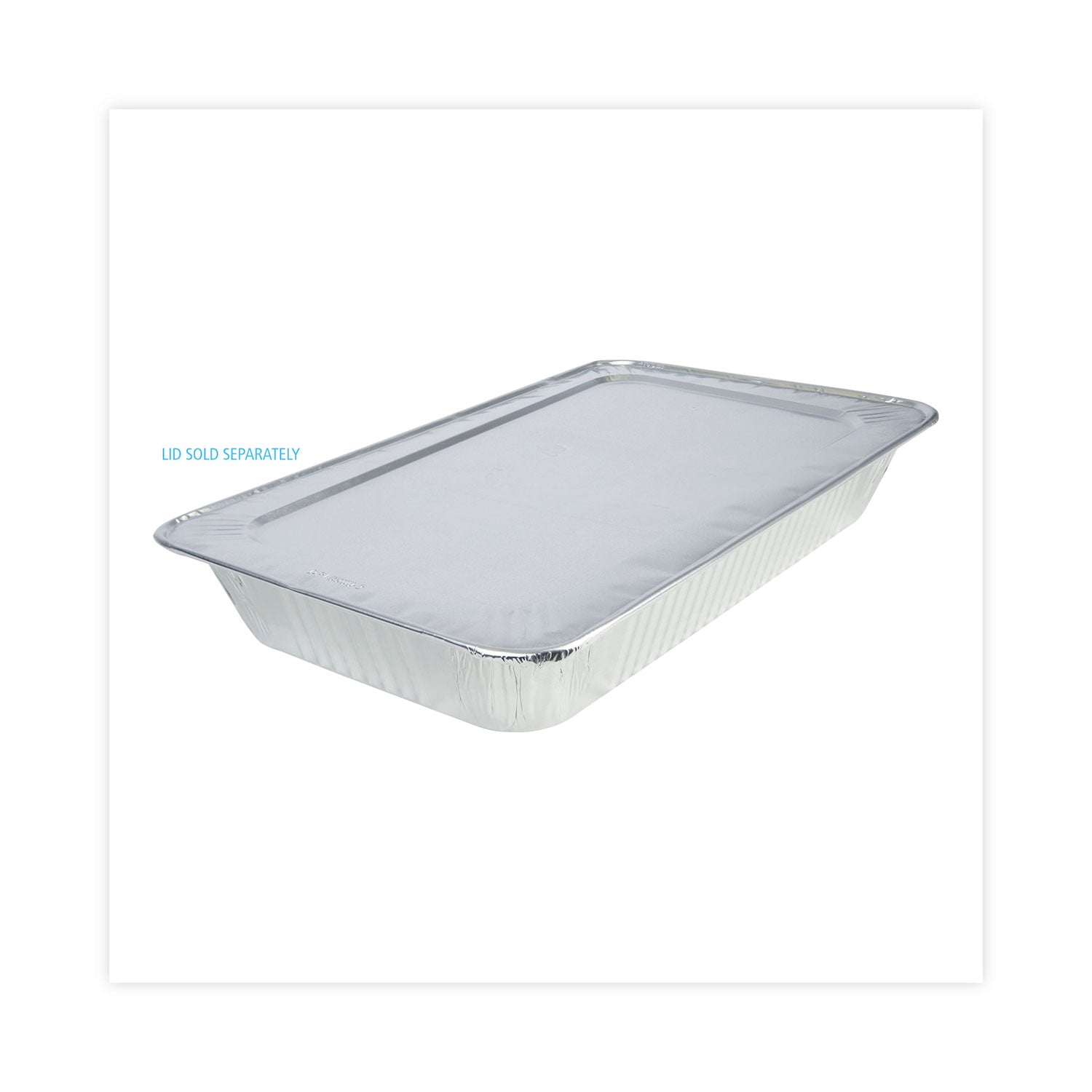 Boardwalk Aluminum Steam Table Pans, Full-Size Deep, 620 Gauge, 3.19" Deep, 12.81 x 20.75, 50/Carton (STEAMFLDP)