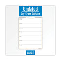 AT-A-GLANCE WallMates Self-Adhesive Dry Erase Weekly Planning Surfaces, 18 x 24, White/Gray/Orange Sheets, Undated (AW503028)
